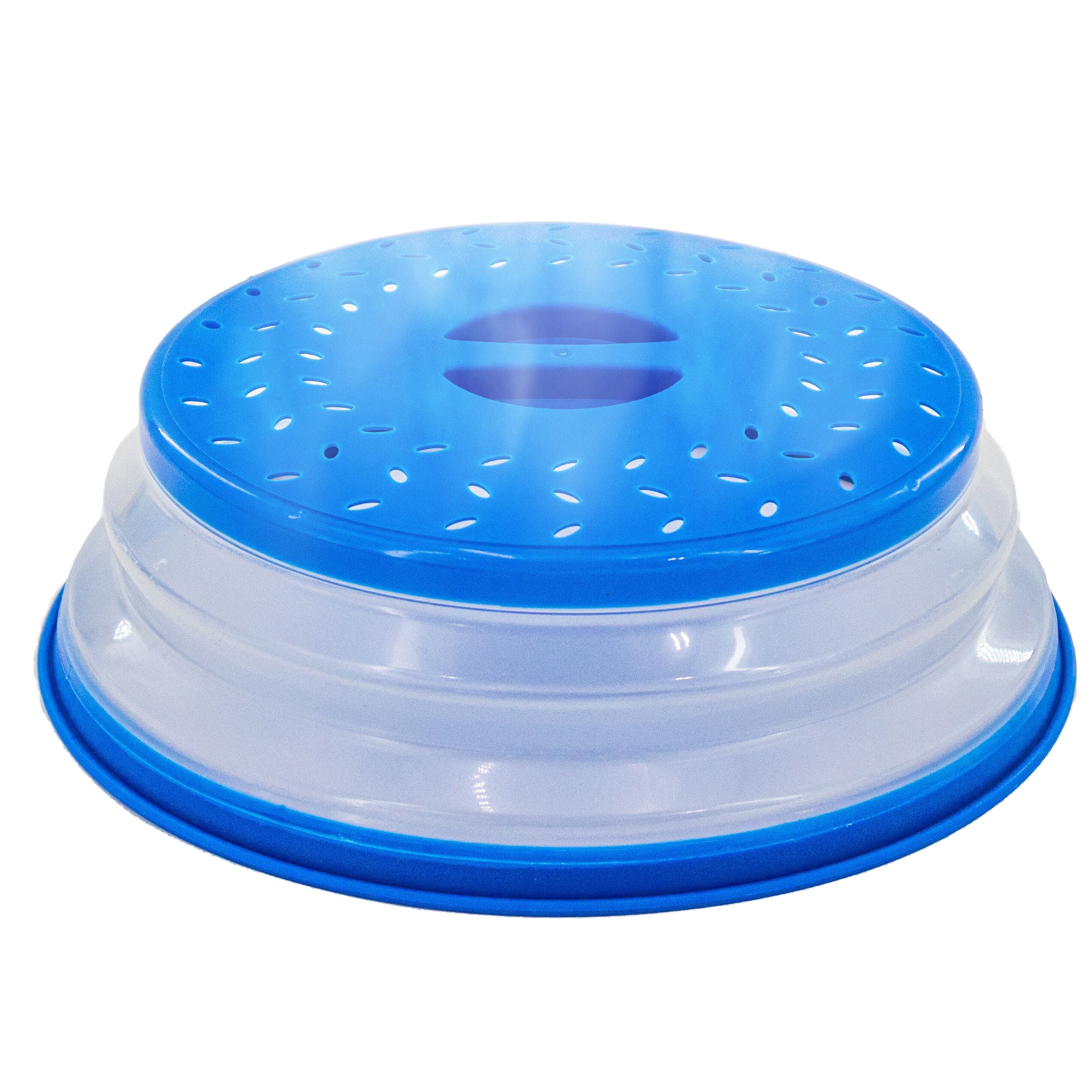Magnetic Microwave Splatter Covers Silicone Heat Resistant Collapsible &  Versatile Food Grade Blue Splash Protection