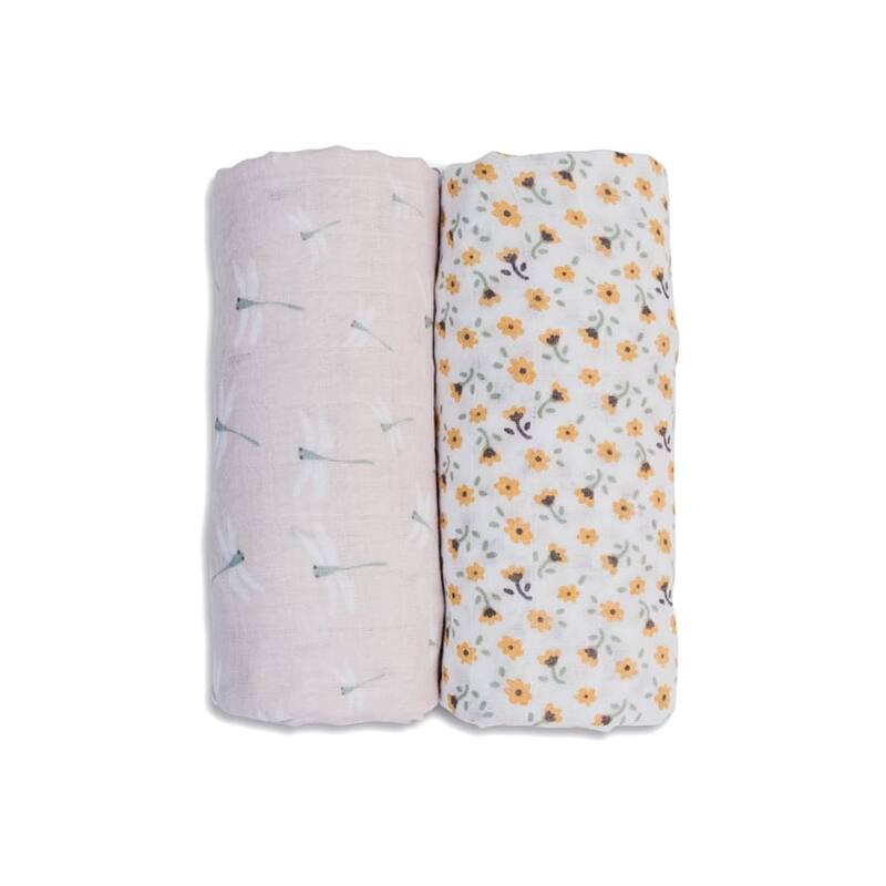 lulujo 2 PK Muslin Swaddling Blankets