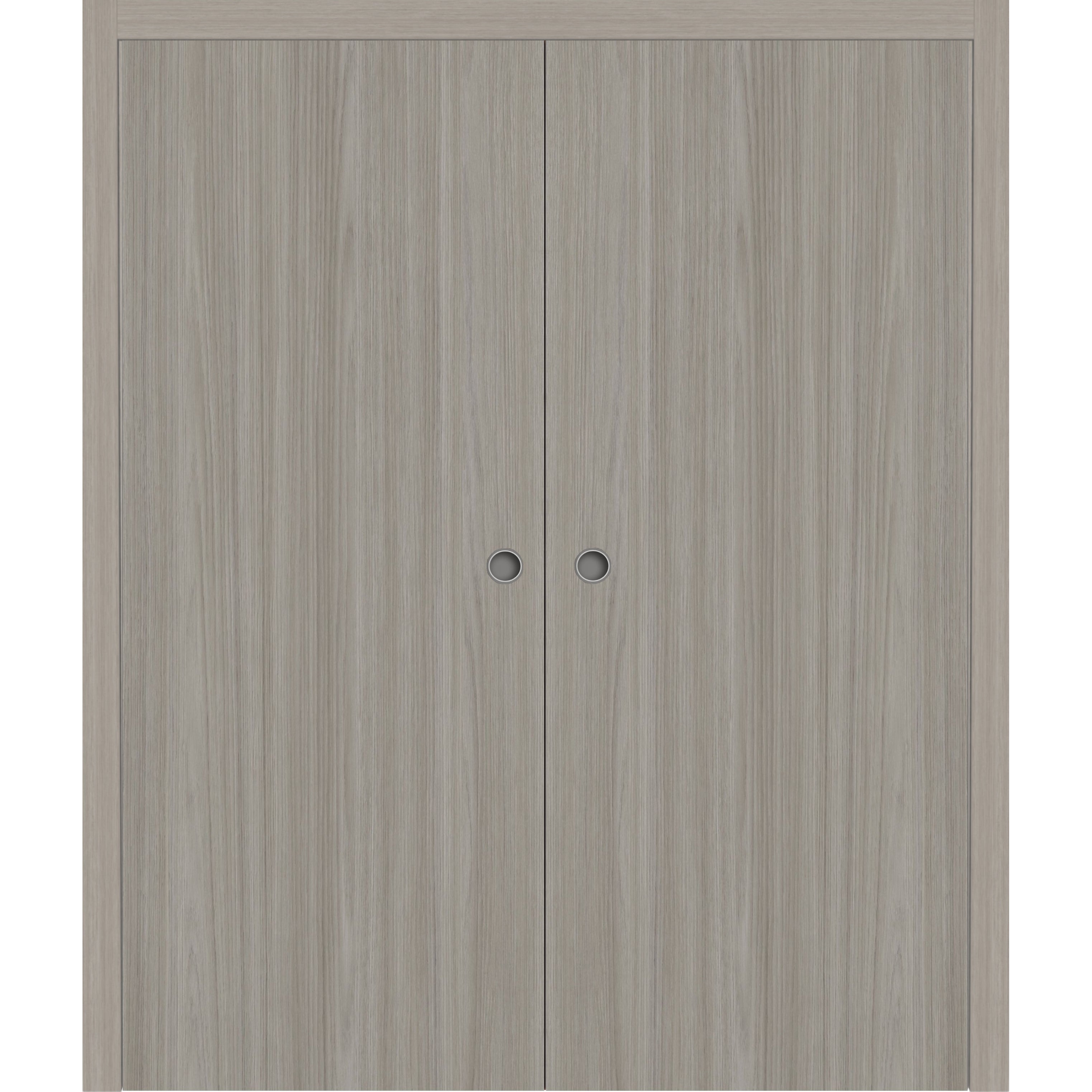 SartoDoors Basic 3001 | Interior French Doors Double French Door | Solid Wood | Hardware Set | 36x80, Oak Bedroom Door