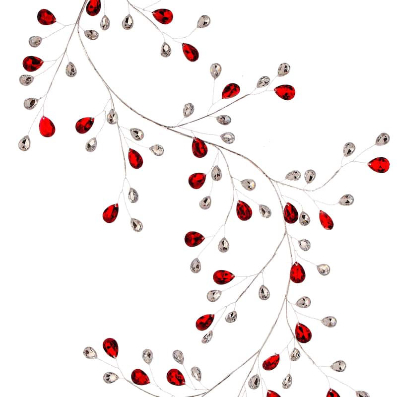 48" Metal Jewel Garland