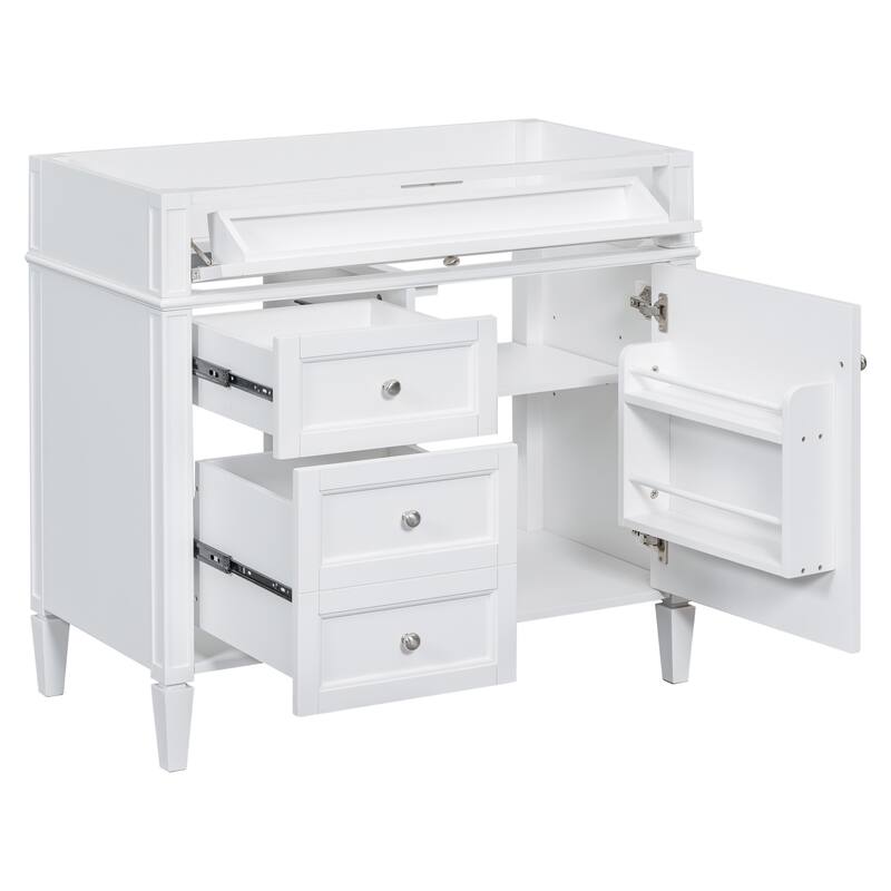 Bathroom Storage Vanity with 2 Drawers and a Tip-out Drawer