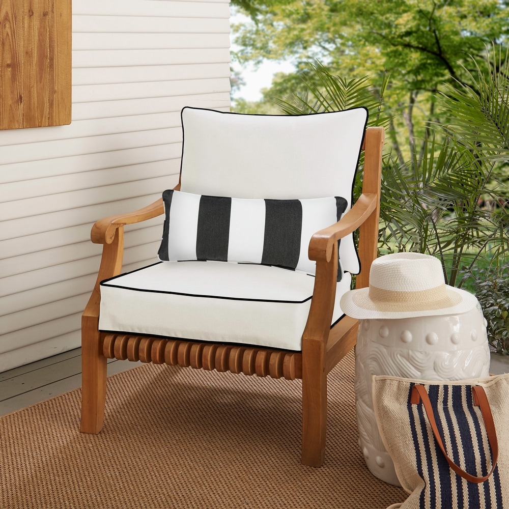 White Sunbrella Outdoor Cushions and Throw Pillows Bed Bath Beyond