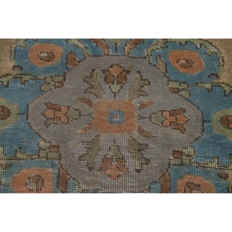 Over-Dyed Tabriz Persian Vintage Rug Hand-Knotted Wool Carpet - 8'3"x 11'5"