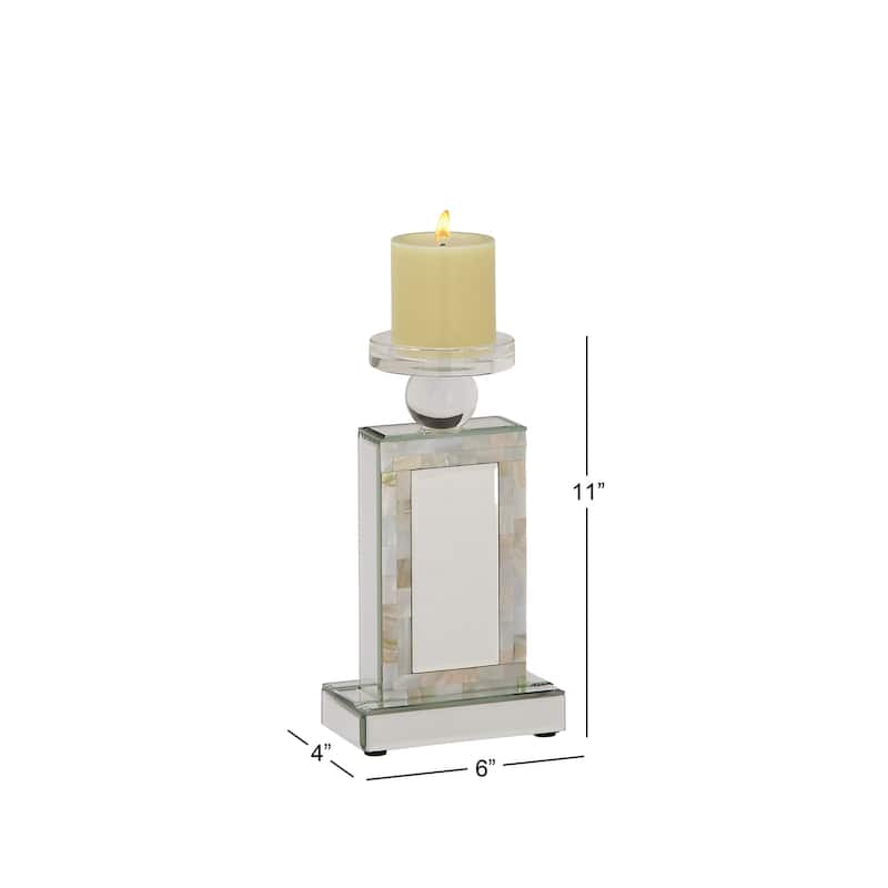 Charismatic Glass Mirror Mop Candle Holder