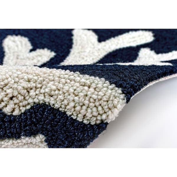Liora Manne Capri Coral Border Indoor Outdoor Rug On Sale Overstock 21173849 The coral branch motif is a classic timeless design that goes with many styles. porch den