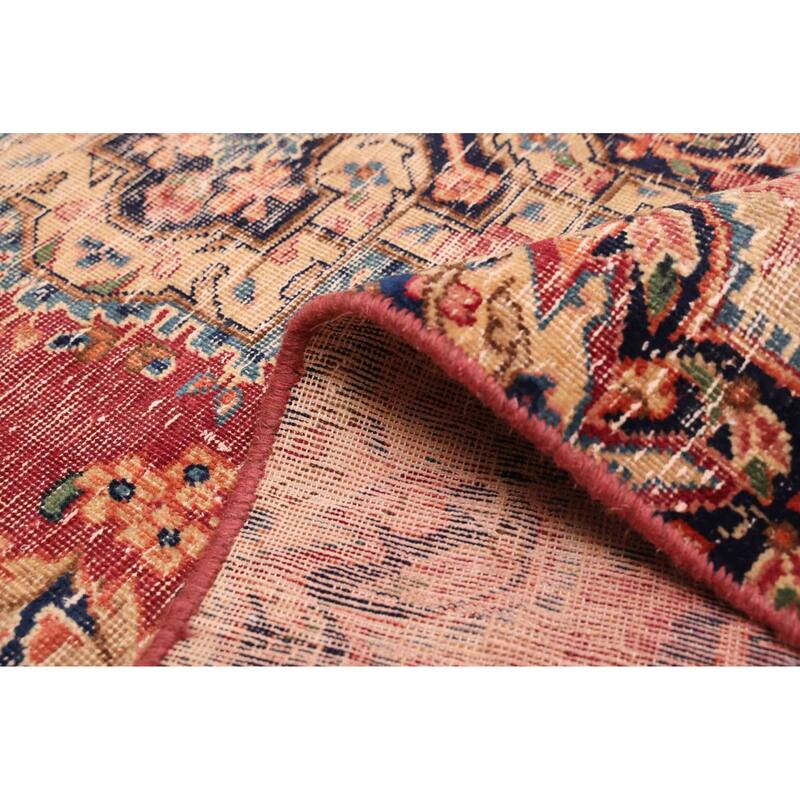 ECARPETGALLERY Hand-knotted Antalya Vintage Burgundy Wool Rug - 4'9 x 7'7