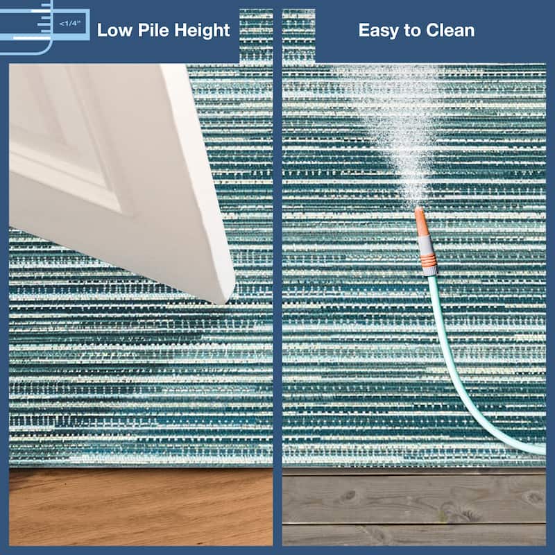 Liora Manne Marina Stripes Indoor/ Outdoor Area Rug