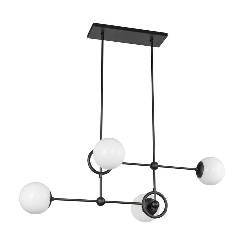 Alora Lighting CH407342 Fiore 4 Light 42" Wide Linear Chandelier