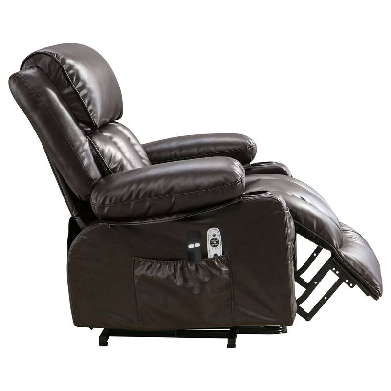 Large Power Lift Recliner Chair with Heat & 8‑Point Massage