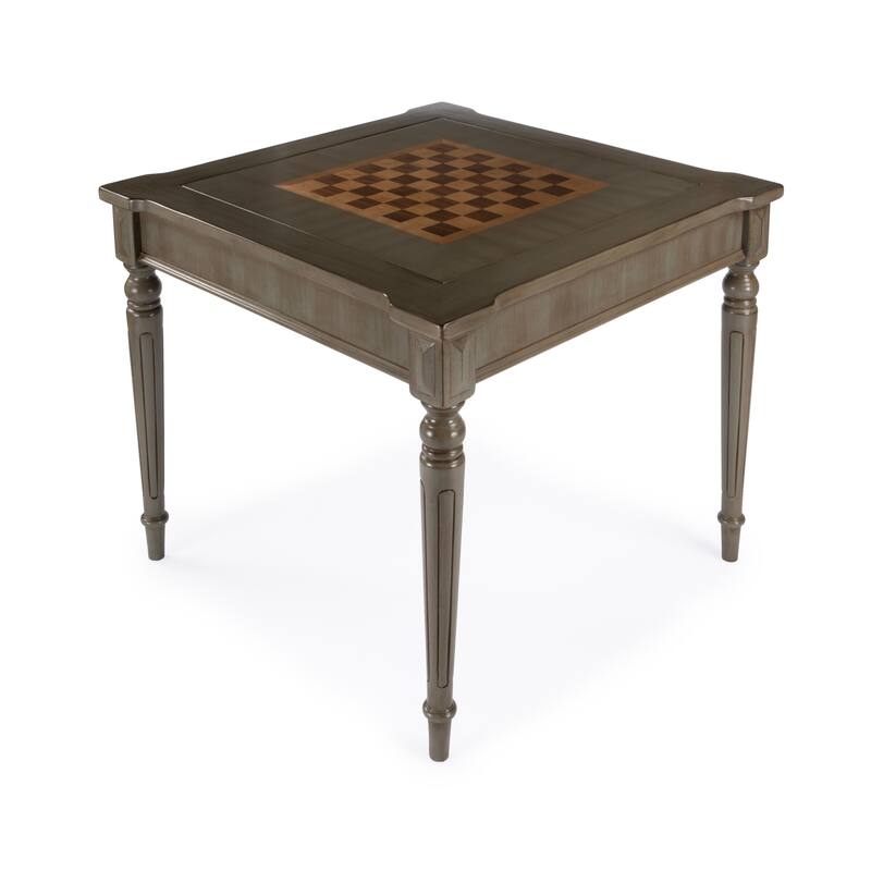 Butler Vincent Silver Satin Multi Game Table