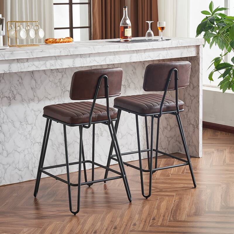Industrial Bar Stools Set Of 2