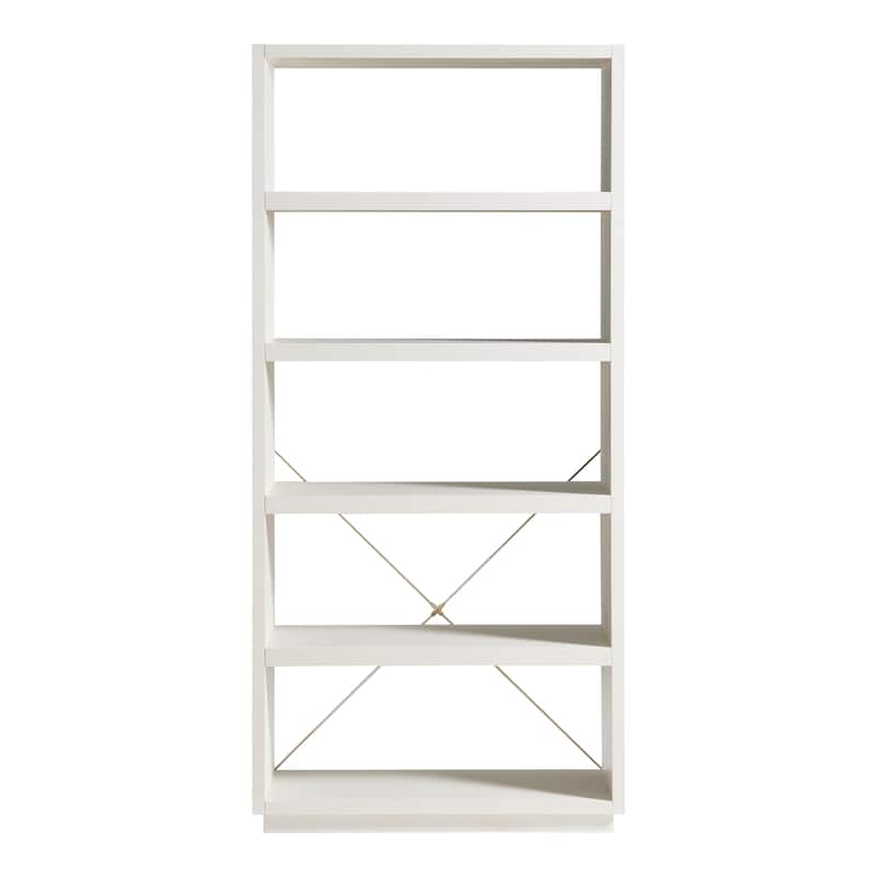 DH BASIC Clair Modern 71-inch 5-Tier Etagere Open Back Bookshelf by Denhour