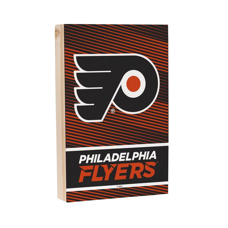 Philadelphia Flyers Wooden Tabletop Mantel Shelf Sign