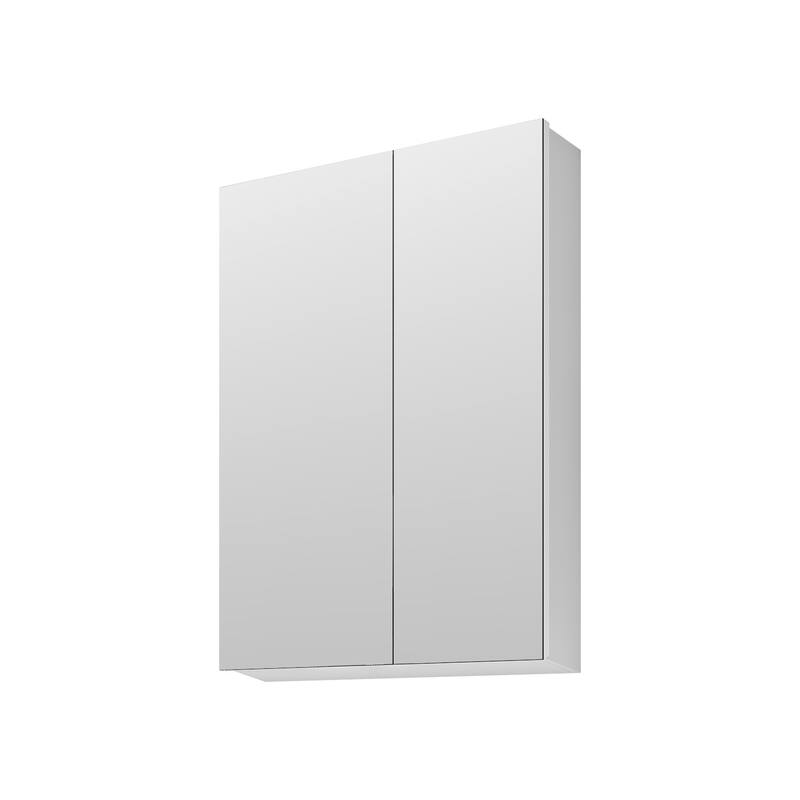 Wall Mounted Bathroom Medicine Cabinet with HD Mirror, Recessed or Surface Mount, Storage for Cosmetics & Personal Care