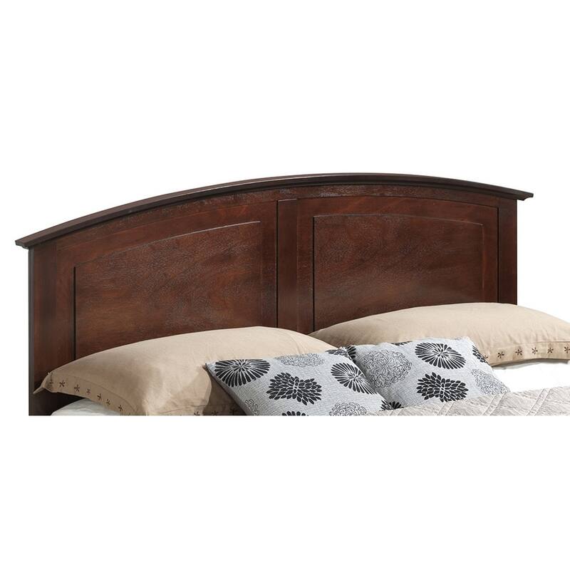 Curved Rail Full Panel Bed - 77" - Brown
