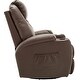 preview thumbnail 26 of 46, MCombo Manual Swivel Glider Rocker Recliner Chair with Massage and Heat, Faux Leather 8031