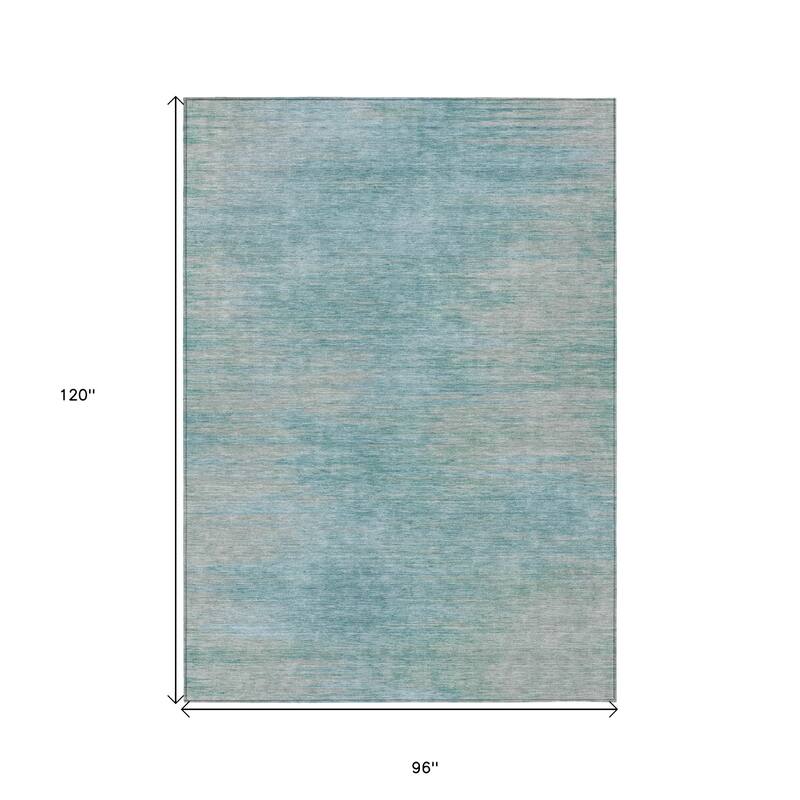 HomeRoots Abstract Transitional Rectangle Outdoor Rug