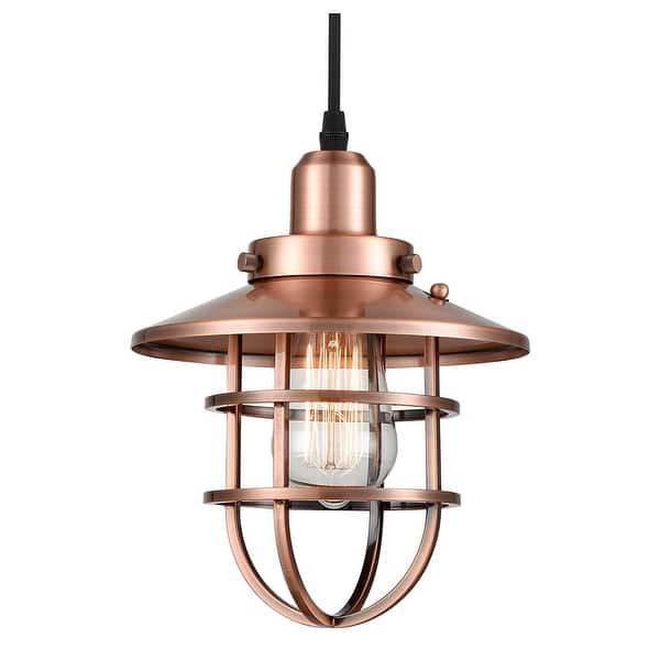 Vintage Edison Cage Pendant Light With Antique Cage Pendant Light With Antique