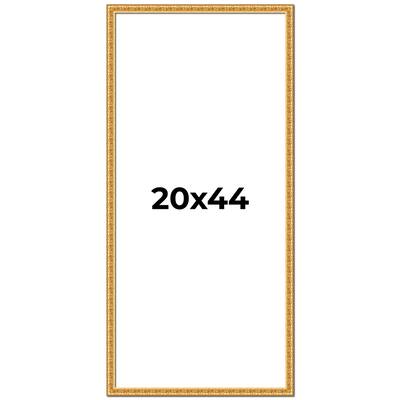 20x44 Frame Gold Real Wood Picture Frame Width 1 inches | Interior