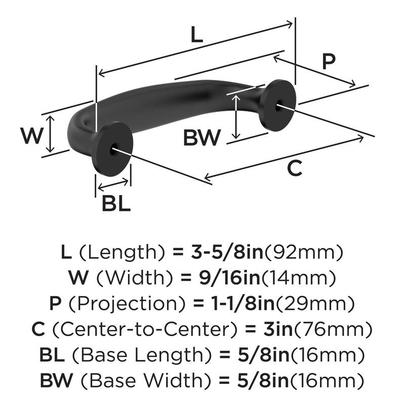 Amerock BP37395 Renown 3" Center to Center Handle Cabinet Pull