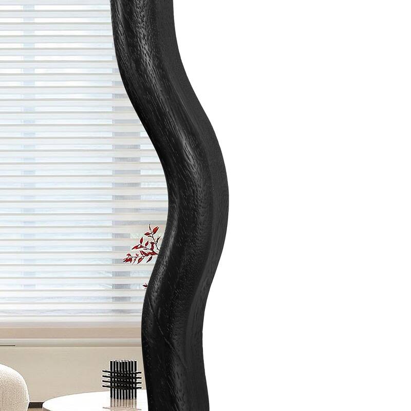 31"/36"/42" Modern Solid Wood Round Wall Decor Mirror