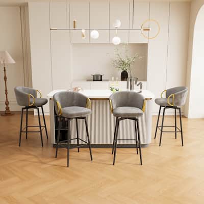 Ostweer Furniture 30'' Velvet Dining Chairs Set of 4