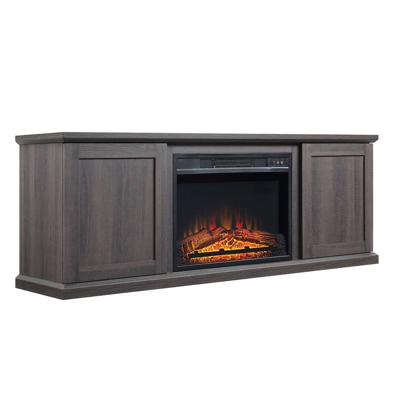Franklin 60 In. 2 Door Entertainment Furniture Fireplace