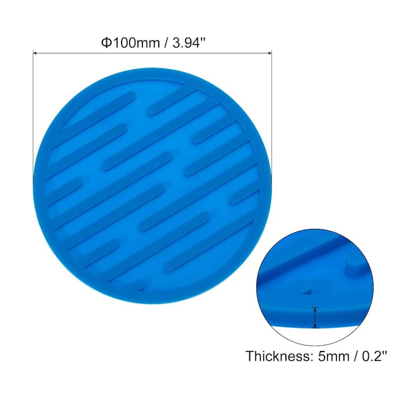Drink Coasters, 6pcs Silicone Coasters for Drinks for Bar Club Office
