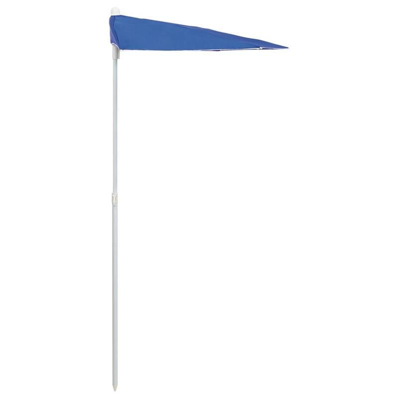 70.9"x35.4" Garden Half Parasol with Pole 8 Colors