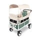 preview thumbnail 6 of 5, WonderFold Volkswagon Bus Quad Stroller Wagon Sage Green