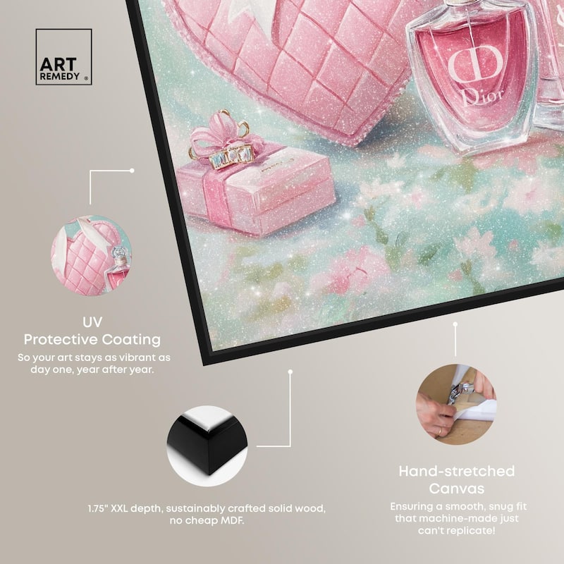 Little Heart Shaped Purse Canvas by Art Remedy