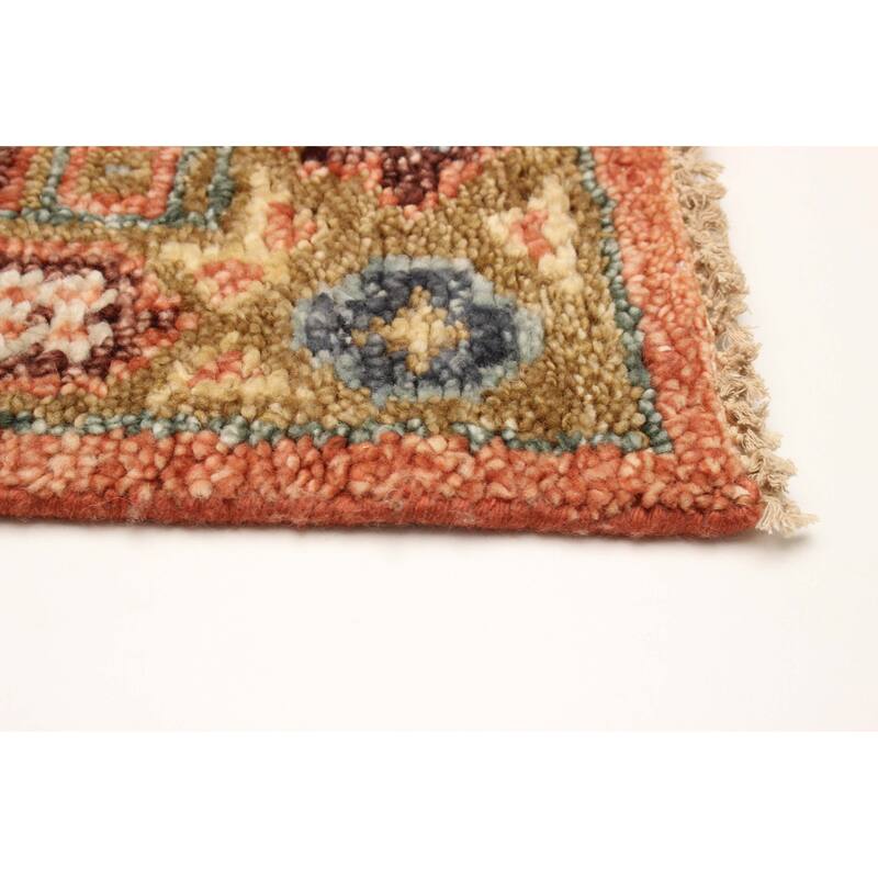 ECARPETGALLERY Hand-knotted Jules Serapi Copper Wool Rug - 2'7 x 8'2