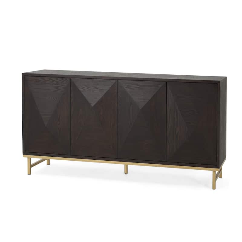 Christopher Knight Home - Tobias Wide Sideboard Buffet Cabinet for Stylish and Functional Storage