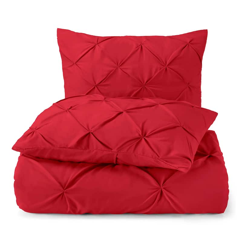 Nestl Pinch Pleat 3-piece Duvet Cover Set