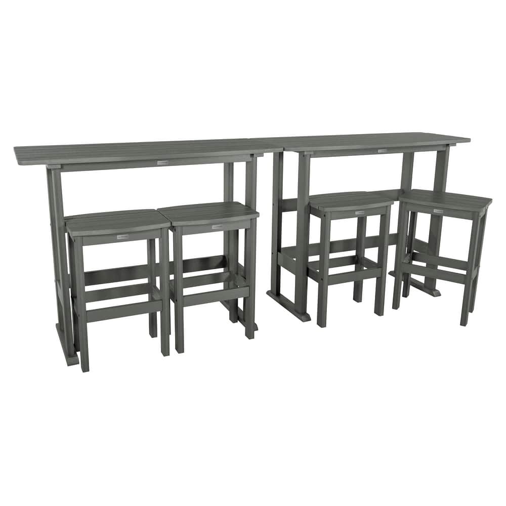 Lehigh 6-Piece Outdoor Bar-Height Balcony Set