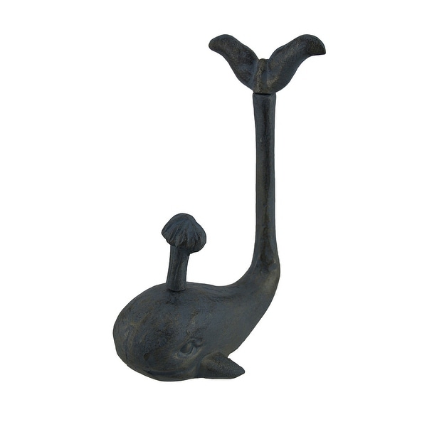 Spouting Whale Cast Iron Countertop Toilet Paper Holder Free Spouting Whale Cast Iron Countertop Toilet Paper Holder