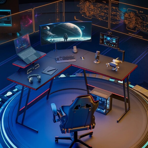 Homall L-Shaped Gaming Desk Computer Corner Desk Office
