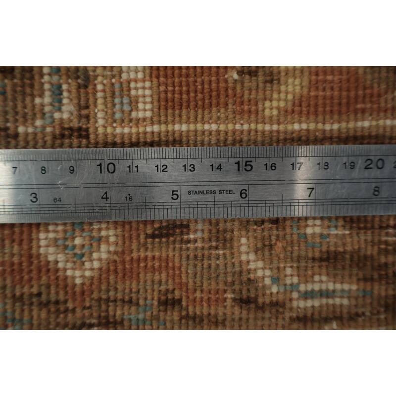 Hand Knotted Oriental 100% Wool Carpet Traditional All-Over Brown Ziegler Area Rug - 3' 1'' X 2' 0''