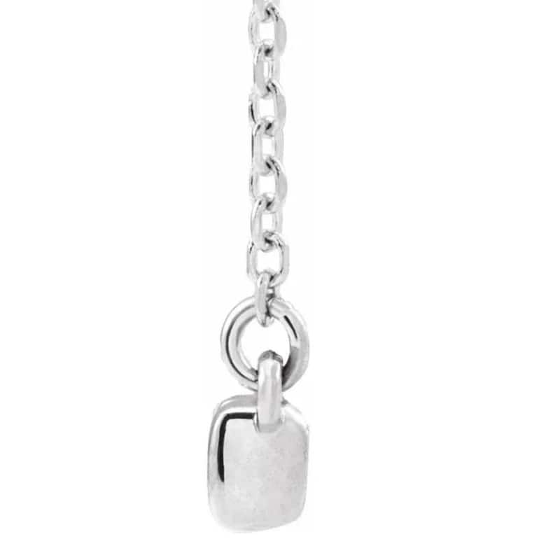 1/2Ct Bar Diamond Pendant Necklace in White or Yellow Gold Lab Grown