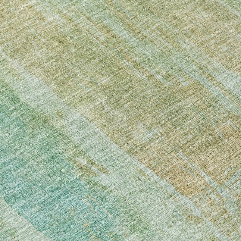 Machine Washable Indoor/ Outdoor Vintage Ombre Chantille Rug