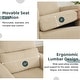 preview thumbnail 15 of 40, Swivel Manual Recliner Chair Teddy Fabric Nursery Glider Rocking Recliner Set of 2