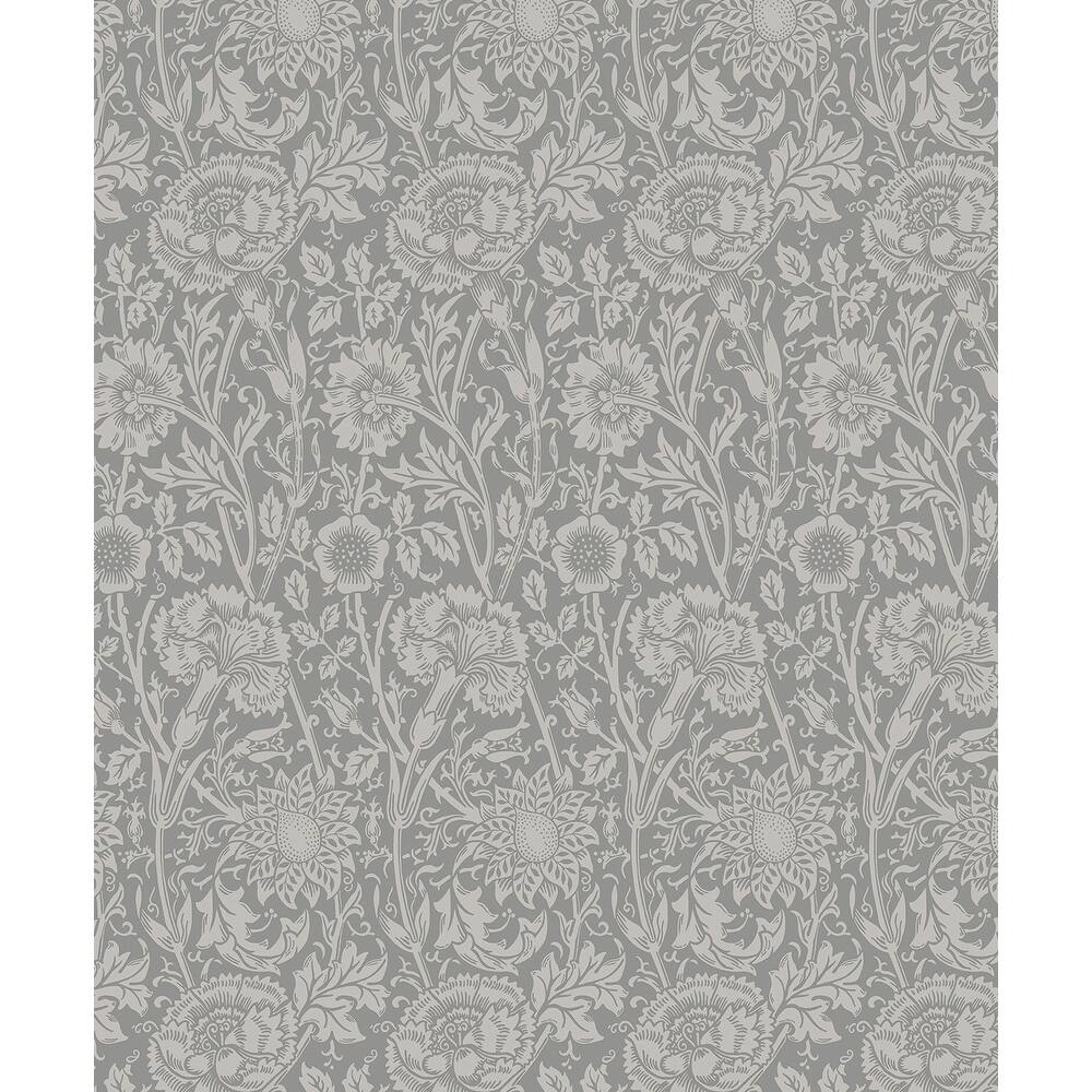 Seabrook Designs Tonal Floral Trail Nonwoven Unpasted Wallpaper