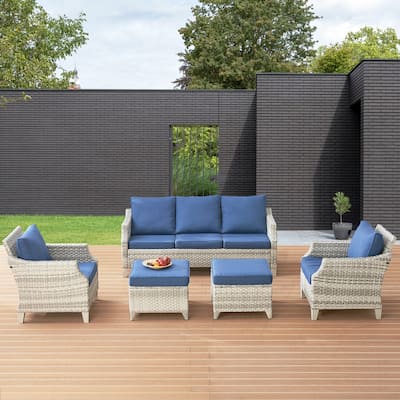 5 Piece Outdoor Patio Sofa Chair Furniture Set