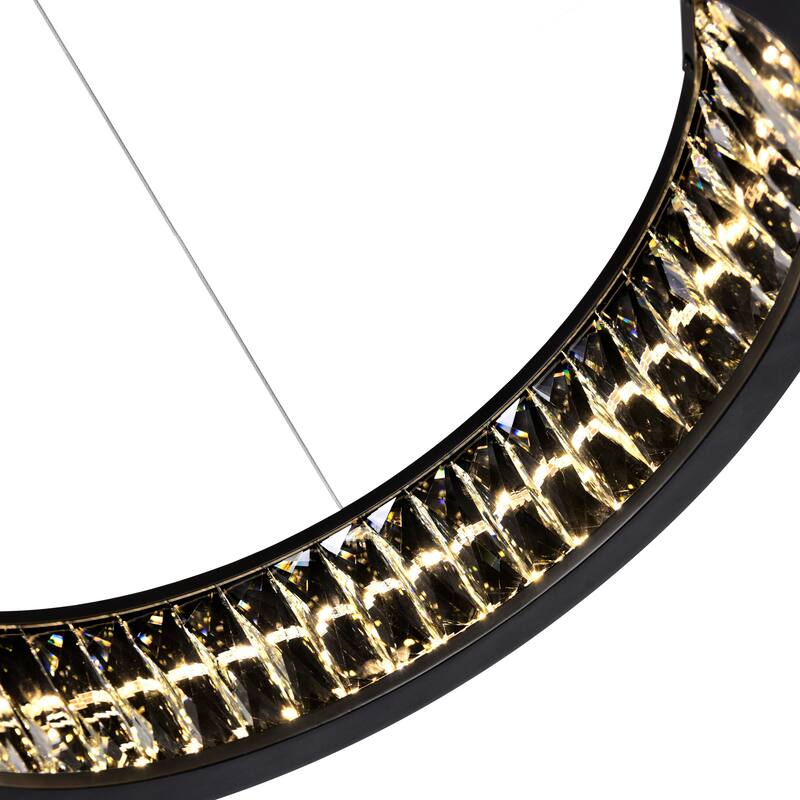Rosalina LED Chandelier With Matte Black Finish - Matte Black
