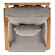 SAFAVIEH Couture Freida Wood Patio Arm Chair - 31.4" W x 35.6" L x 32.6" H - 31"W x 36"D x 33"H