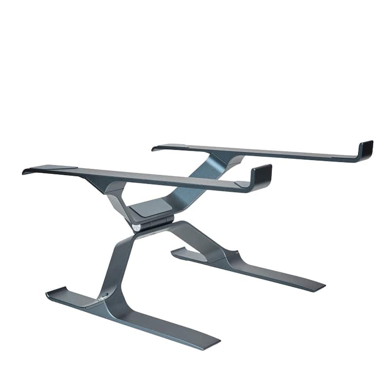 Adjustable Aluminum Laptop Stand Laptop Cart With Stable X-Frame For Home/Office Desk