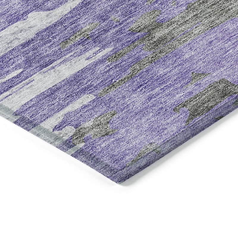 HomeRoots Abstract Transitional Rectangle Outdoor Rug