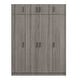 preview thumbnail 19 of 18, Large Floor Organizer with 4-Door Wardrobe with Drawer and Top Cabinet