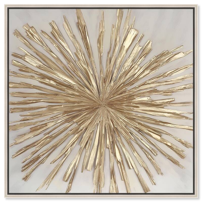 Golden Zenith Canvas by Art Remedy - Silver - 12" x 12"