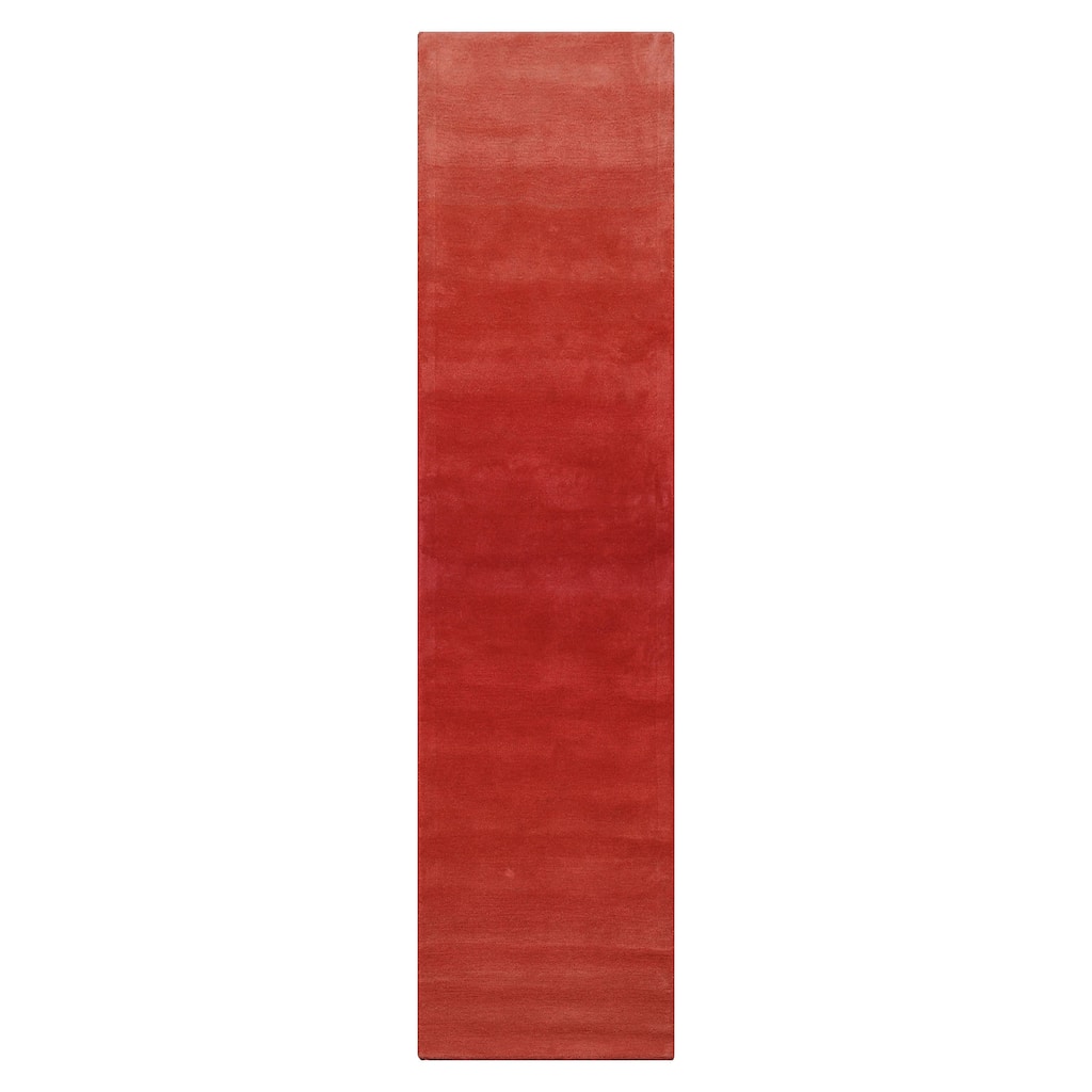 Multi Color Coral Ombre Designer Wool Rug for Modern Interiors